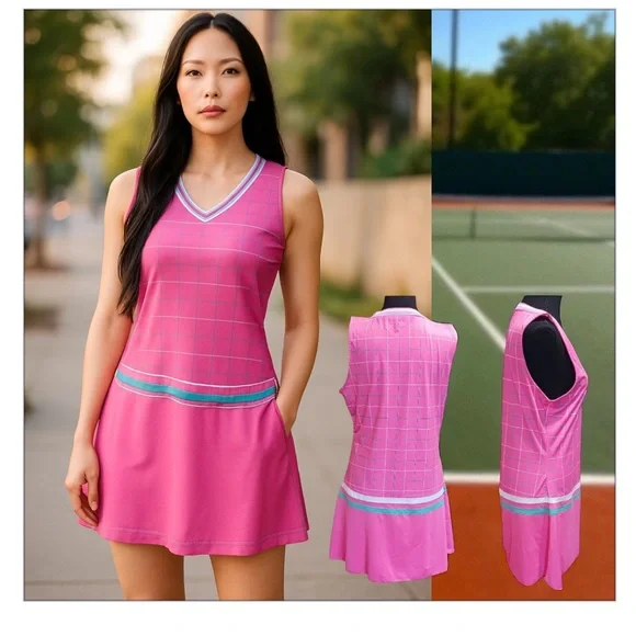 Fila Pink 🎾 Tennis Dress - Picture 1 of 5